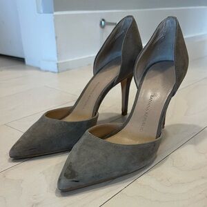 Army green banana republic suede pumps, 7